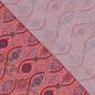 Preview: Viskose mit leichter Struktur, Blumen-Paisley-Druck, lachs